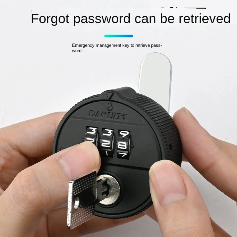 New Zinc Alloy Password Lock 3 Digital Code Anti-theft Combination Lock Hardware Security Drawer Lock Cabinet Mailbox