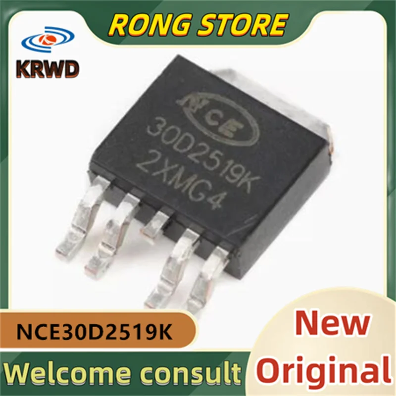 

30PCS NCE30D2519K 30D2519K TO-252-4 30V 25A/-19A New and Original