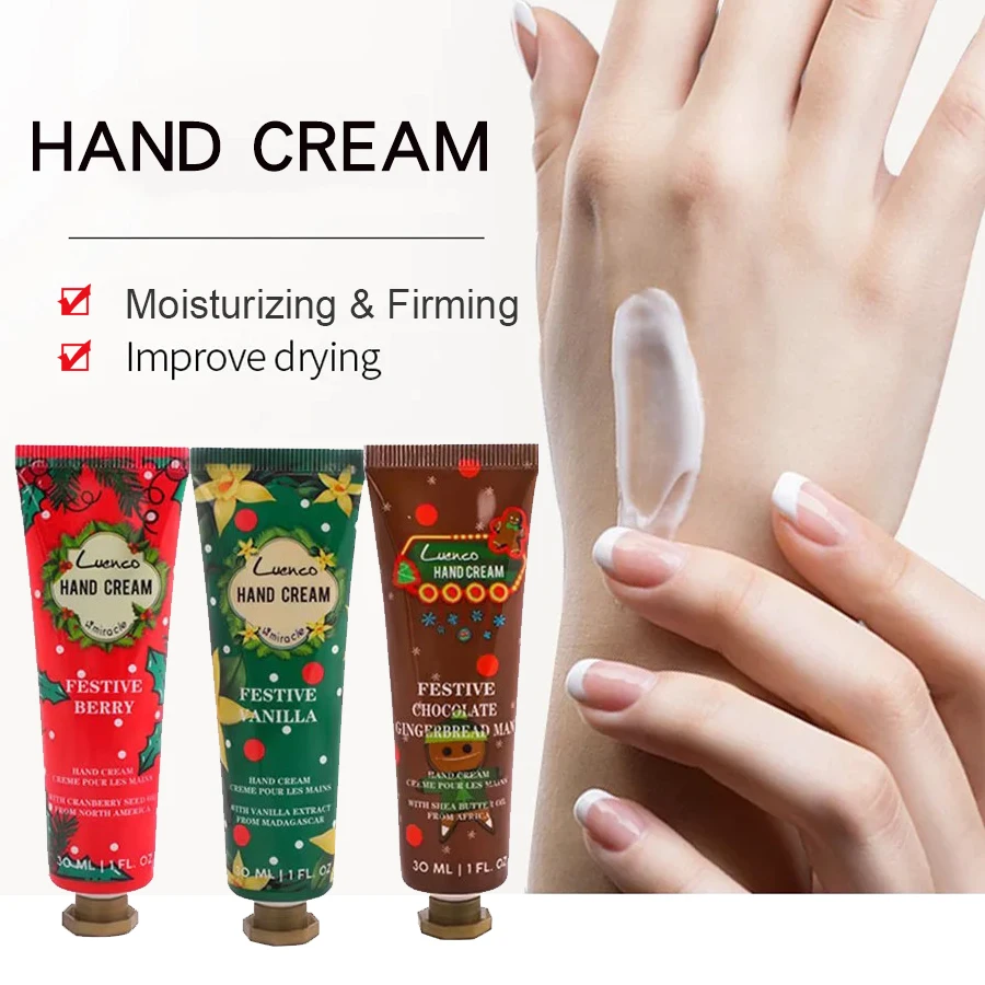 

6Pc/2Set Hand Cream Anti-crack Moisturizing Whitening Repair Hand Lotion Anti-Aging Nourishing Smooth Skin Care Women Gift