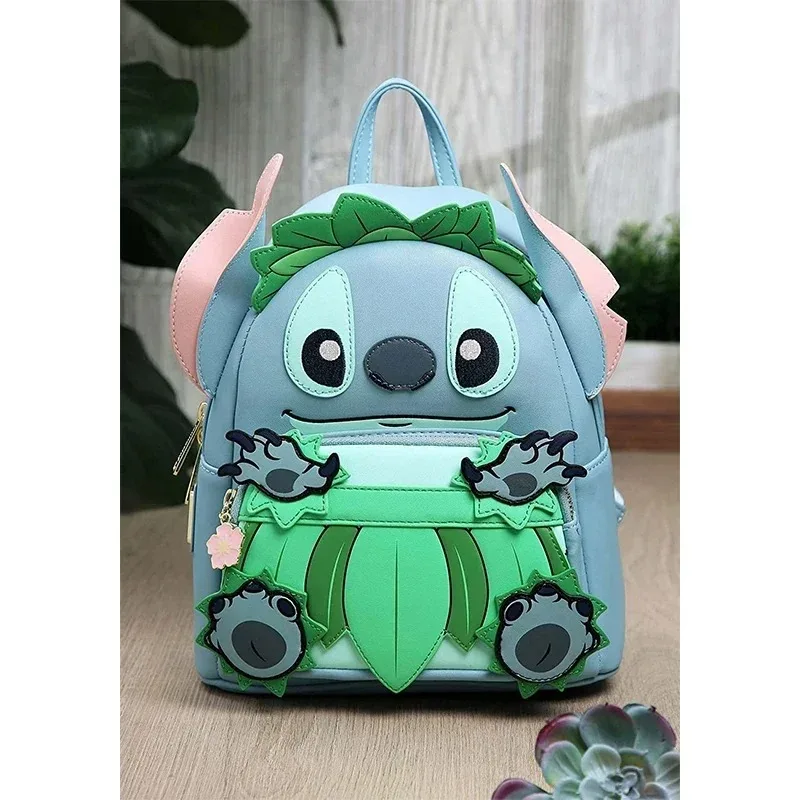 Disney Stitch Luau Ba Lô Mini Cosplay Nữ Dây Đeo Đôi Túi Ví Lilo & Stitch