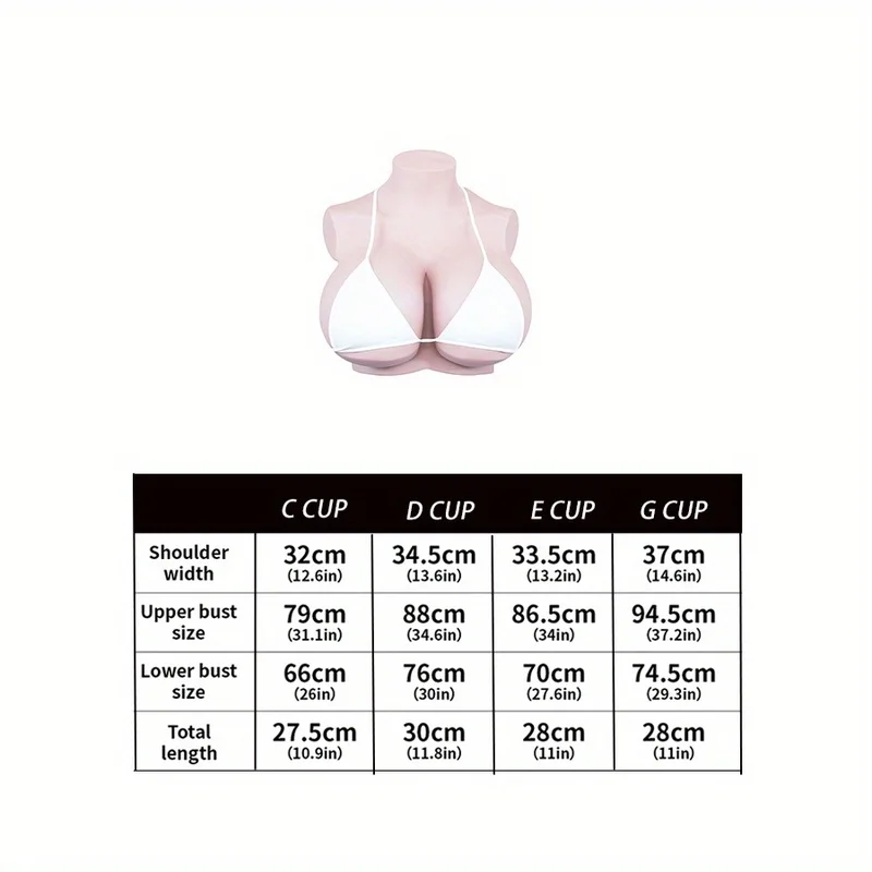 Simulated Silicone Breast Board Fake Breast C-G Cup Suitable For Cross Dressers To DragQueen Mastectomy Transgender Breastplates