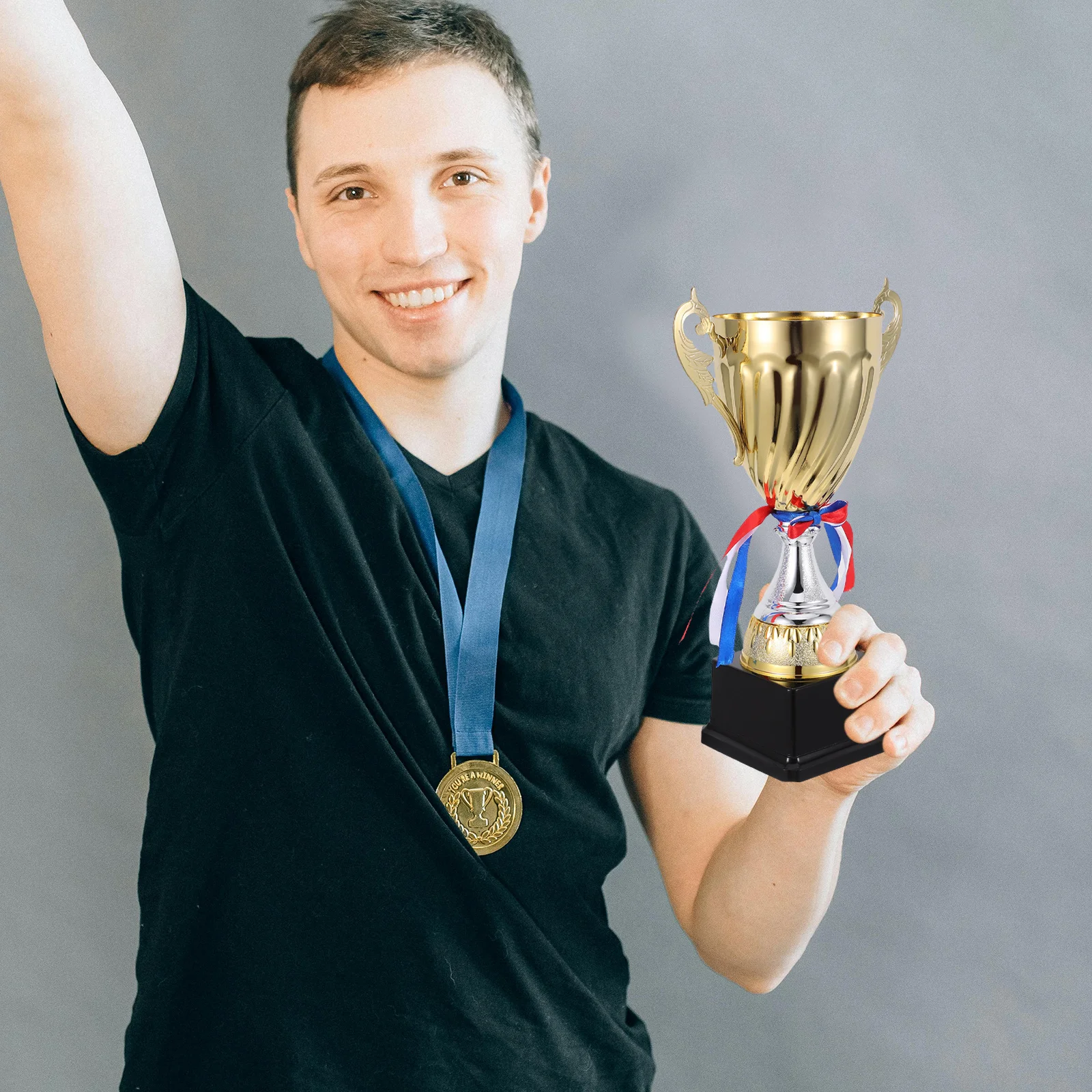 

Metal Trophy Kids Football Sports Competition Game Basketball Clothing Child