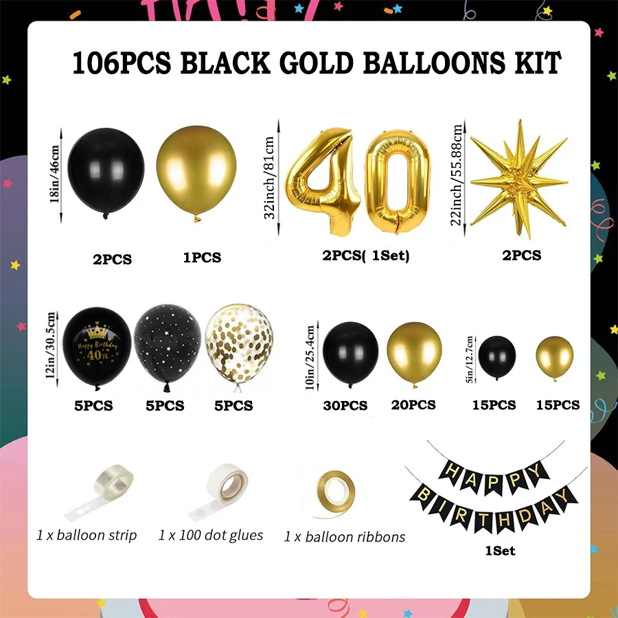 40e verjaardag ballonnenboogse - Balloon Arch Kit recensie en prijs