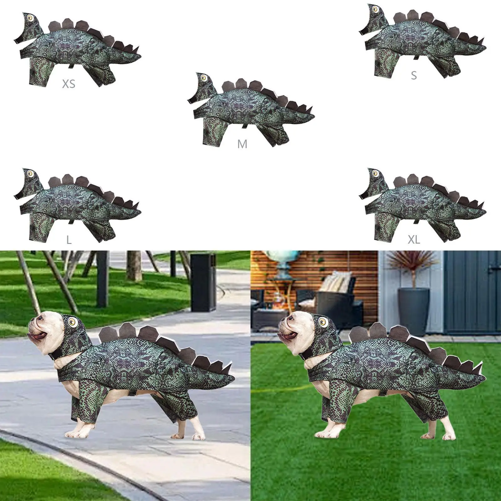 

Dinosaur Dog Hoodie Outfit,Soft Cosplay Warm Clothing Costume,Cold Weather
