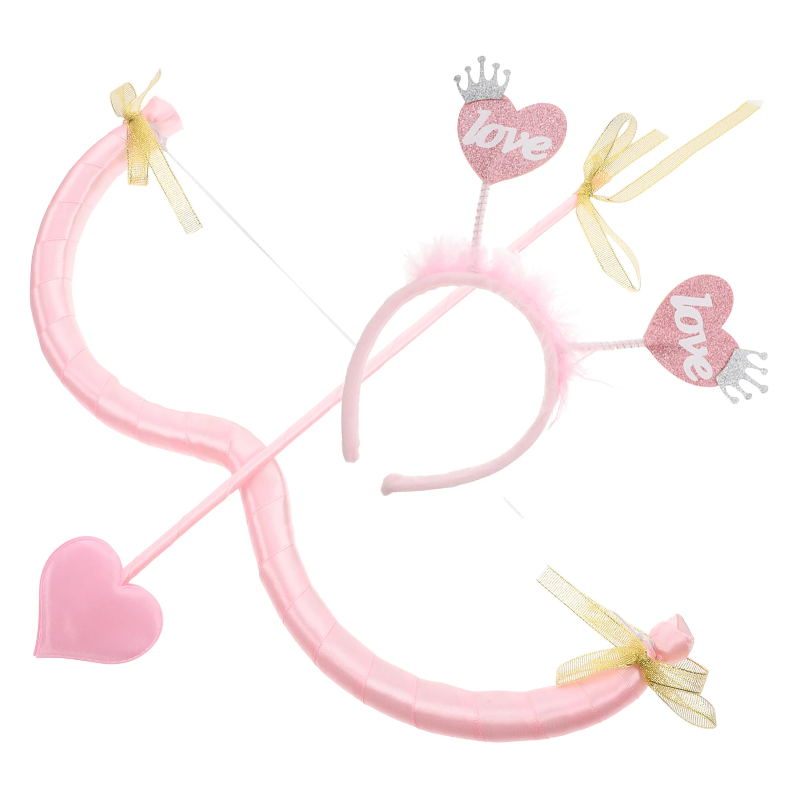 

Cupid Accessories for Women Cosplay Arrow Bow Prop Valentine Day Party Headband Photo