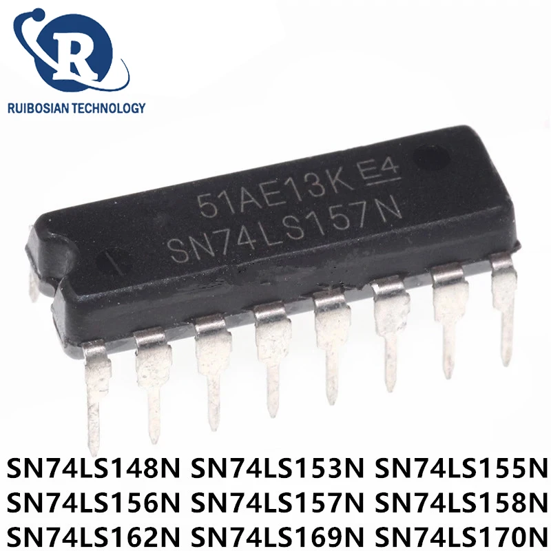 10PCS SN74LS148N DIP-16 SN74LS153N SN74LS155N SN74LS156N SN74LS157N SN74LS158N SN74LS162N SN74LS169N SN74LS170N In Stock IC