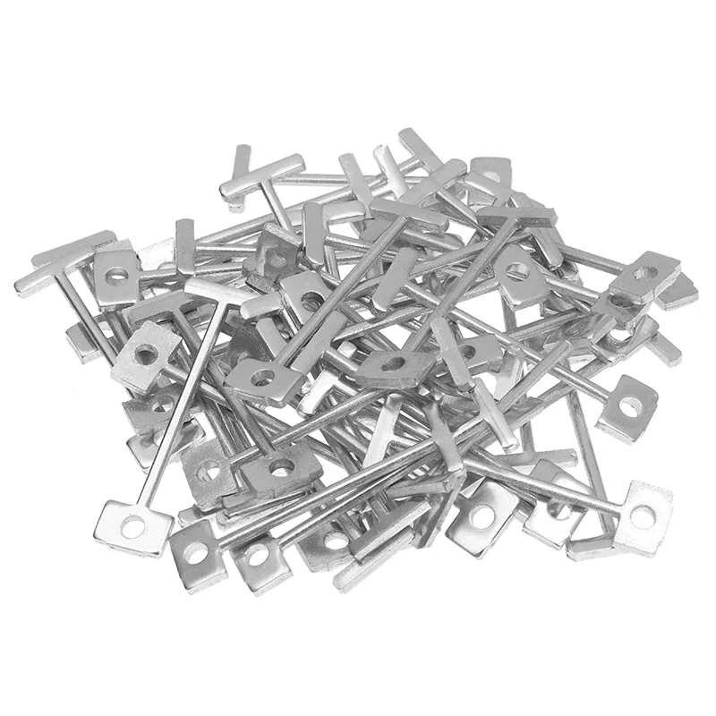 50/100pcs Pavimento Parete Sostituire Ago In Acciaio Chiodo Per Il Sistema di Livellamento Piastrelle Livellatore In Ceramica Regolatore Piastrelle