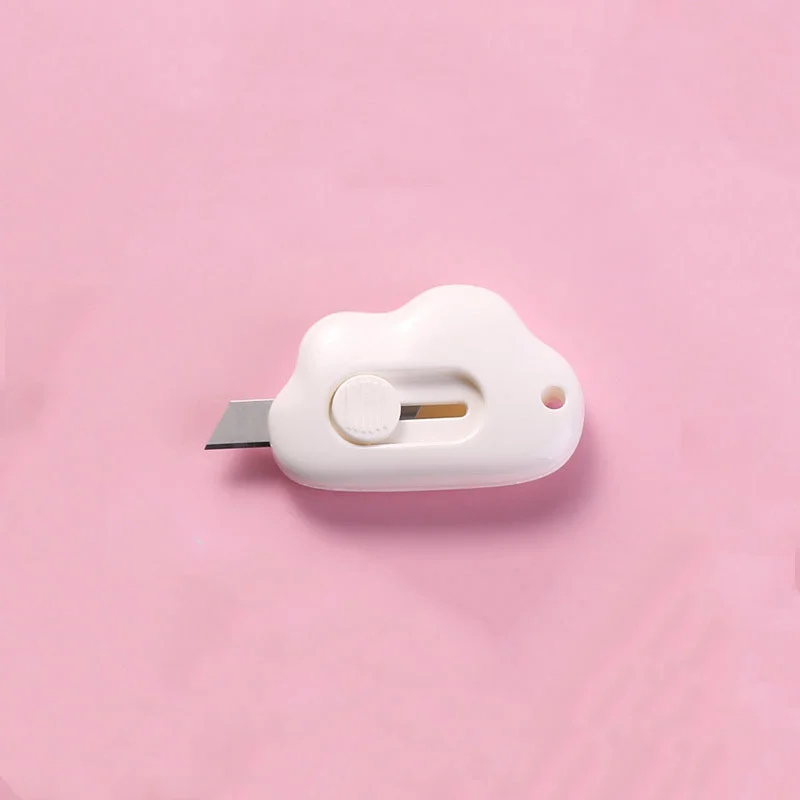 Mini Pocket Cloud Art Utility Knife Box Mes Papiersnijder Craft Wrapping Hervulbaar mes Briefpapier - afbeelding 1