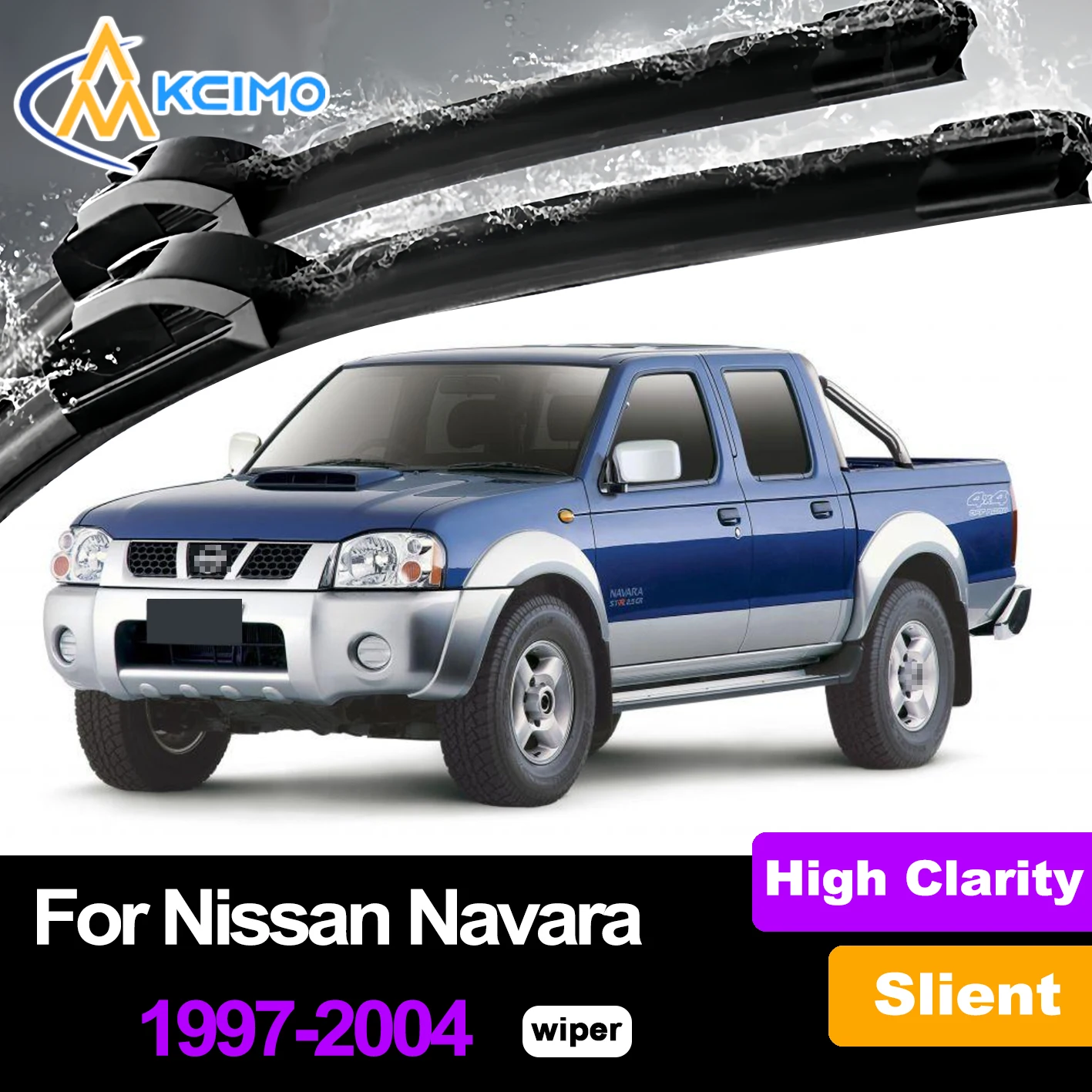 Kcimo Front Windshield Wiper Blades For Nissan Navara D22 1997-2004 Windscreen Window Car Accessories
