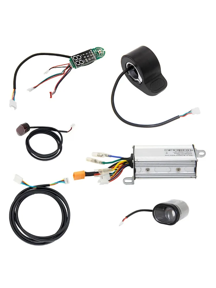 Zestaw kontrolera do hulajnogi elektrycznej, deska rozdzielcza, manetka gazu, wyświetlacz LED, 36V 500W 17A, do hulajnogi 10-calowej / hulajnogi elektrycznej Max — 2
