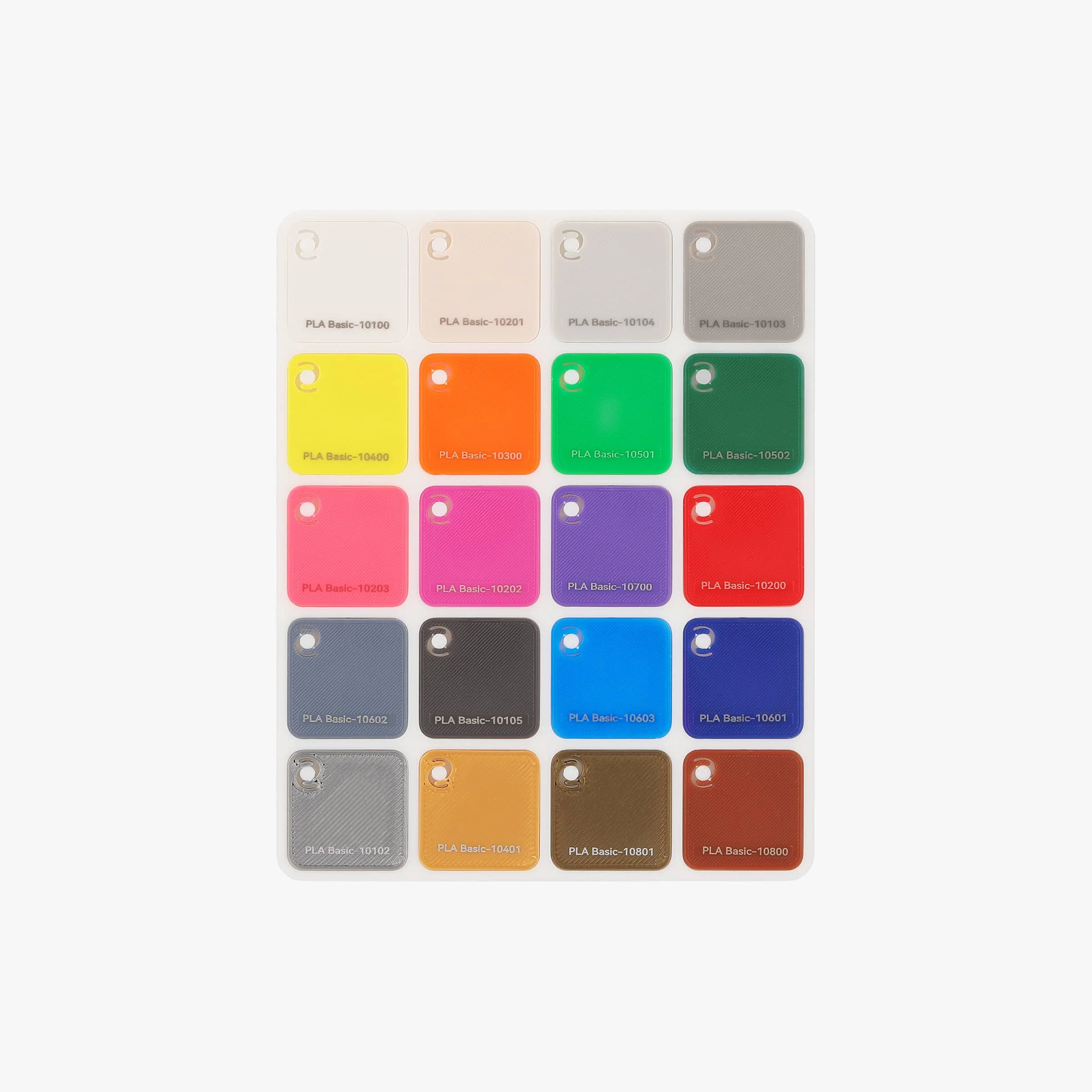 1/2pcs 3D printing consumables color card 24*24mm 80 pieces