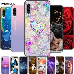 Phone Cases For Samsung A90 5G Covers Lovely Soft TPU Silicone Painted Cat Cover For Samsung Galaxy A90 5G Back Case GalaxyA90