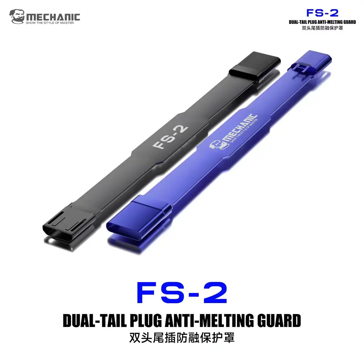 MECHANIC FS-2 Dual Head Anti-melting Cover Stainless Steel Heat Resistant Deformation Resistant For Charg Port Soldering Repair