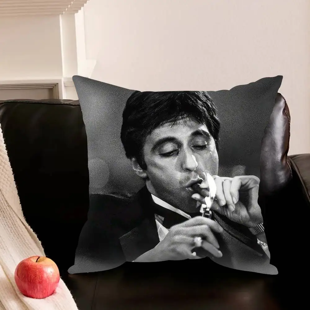 T-The World Is Yours S-S-Scarfaces   Various Sizes Square Pillowcase For Car Home Bedchamber Decor