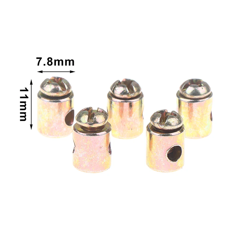 NEW 50/100pcs Cable Nipples Metal Clutch Brake Throttle Cable Ends For Lawn Mower Brake Line Throttle Cable Ends Repair Parts