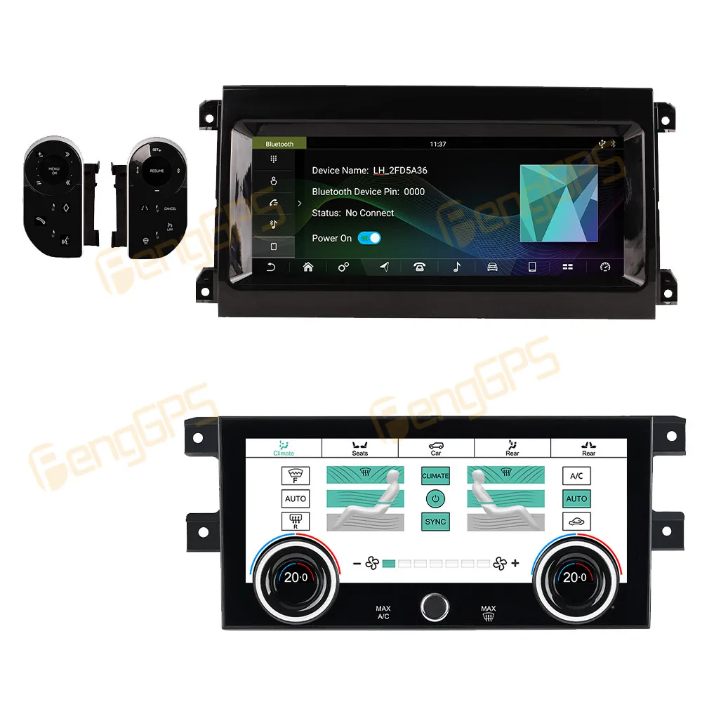 For Land Rover Discovery 5 2017-2020 Touch Car Screen Navigation Carplay CarRadio Air Conditioning Screen Steering Wheel Buttons