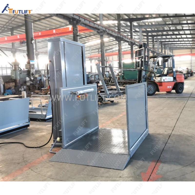 4.5 متر 10ft عمودي الألومنيوم كرسي متحرك رفع 5.5 متر 7 متر بيت الضيافة مصعد كهربائي للمنازل