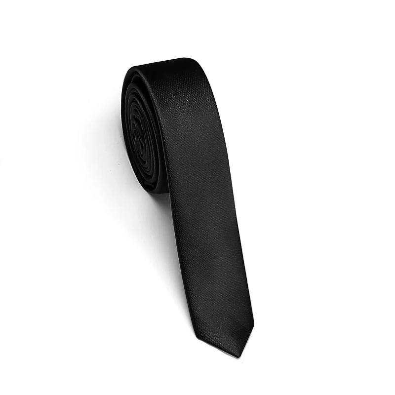 Ties for Men Korean Style High Quality Fashion 3.5 CM Skinny Tie Business Black Necktie Corbatas Para Hombre