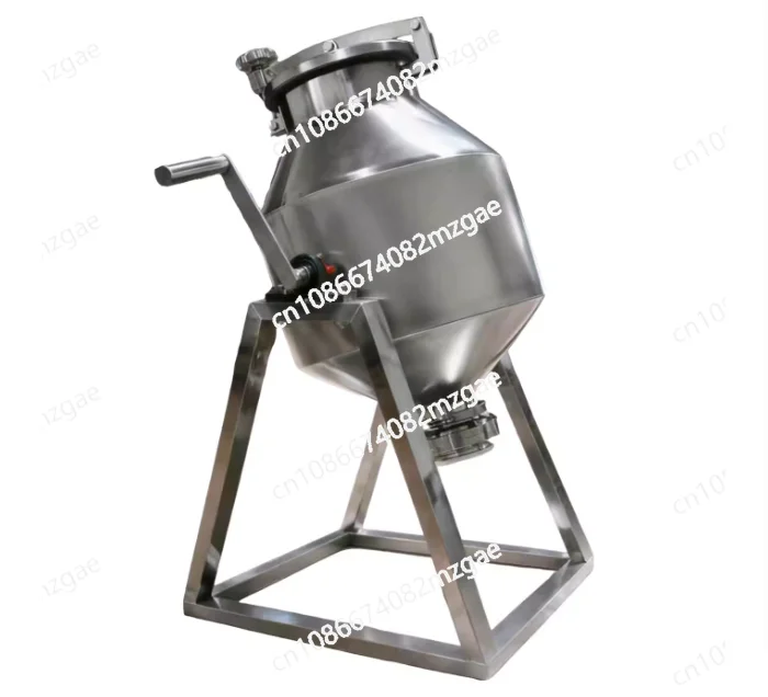 5L Rotary Drum Mixer Small Food Agitator for Tea, Spice and Dry Ingredient, Mini Mixing Machine for Lab and Kitchen Use