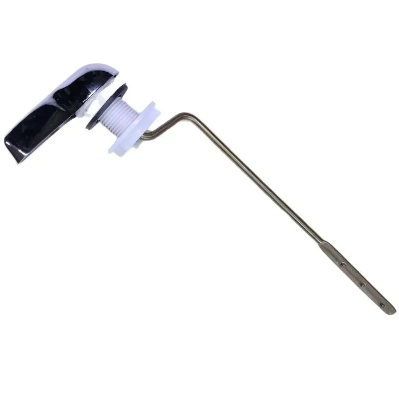 Universal Toilet Tank Flush Lever, Metal Side Mount Handle Replacement, Fits Most Toilets, Bathroom Accessory