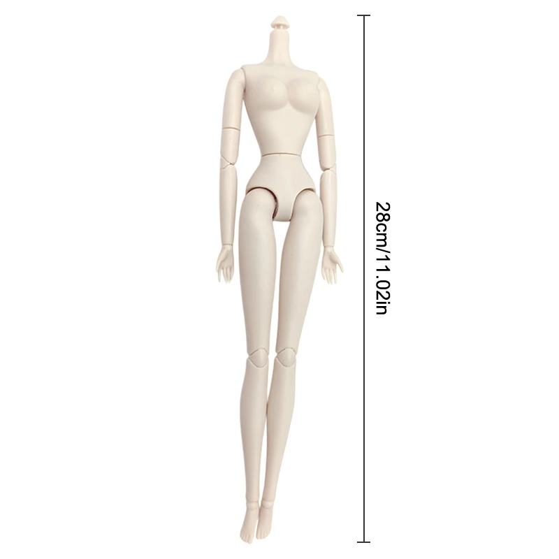 1/6 Doll Body Movable Jointed Nude For 30cm High Jointed Doll Body Fashion White Skin Doll Figure Model For Girl Toys