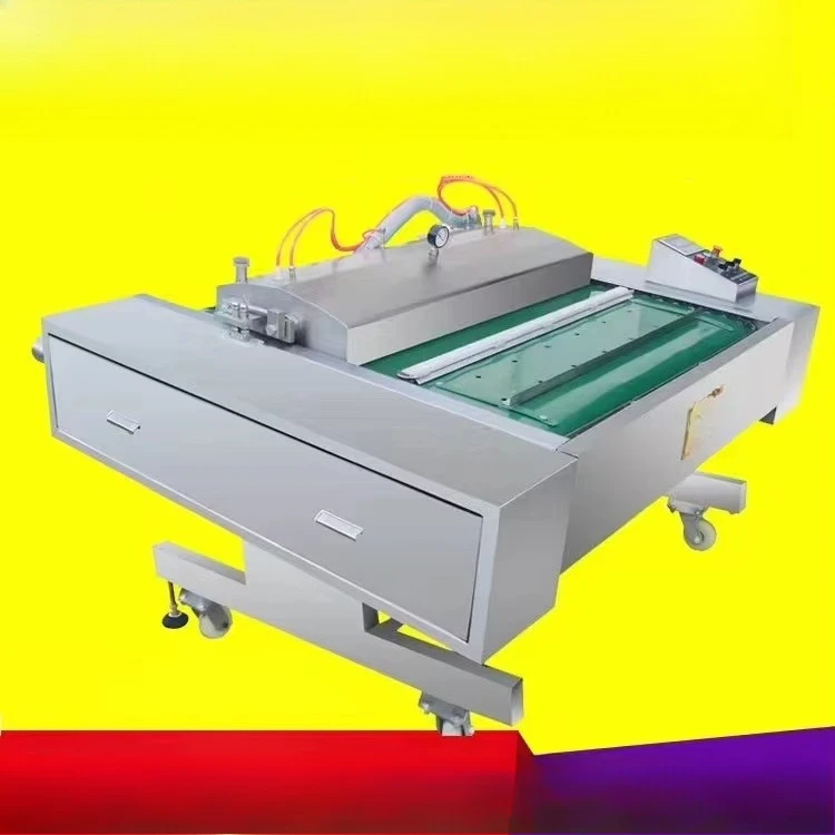 Large Scale Industrial Continuous Cheese Food  Vacuum Packaging Machine