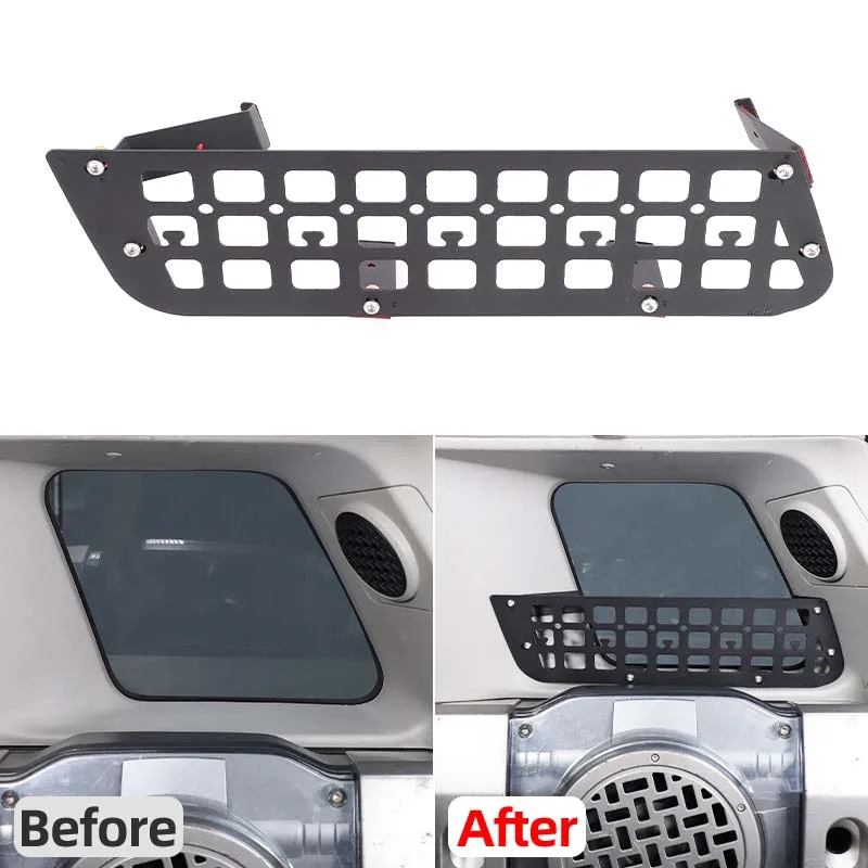 

For Toyota FJ Cruiser 2007-2021 trunk side window storage fence car trunk storage mesh baffle auto accessories