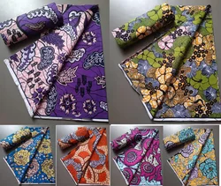 real fabric African wax high quality 100%cotton Ankara wax fabric for making dresses African style 6 yards