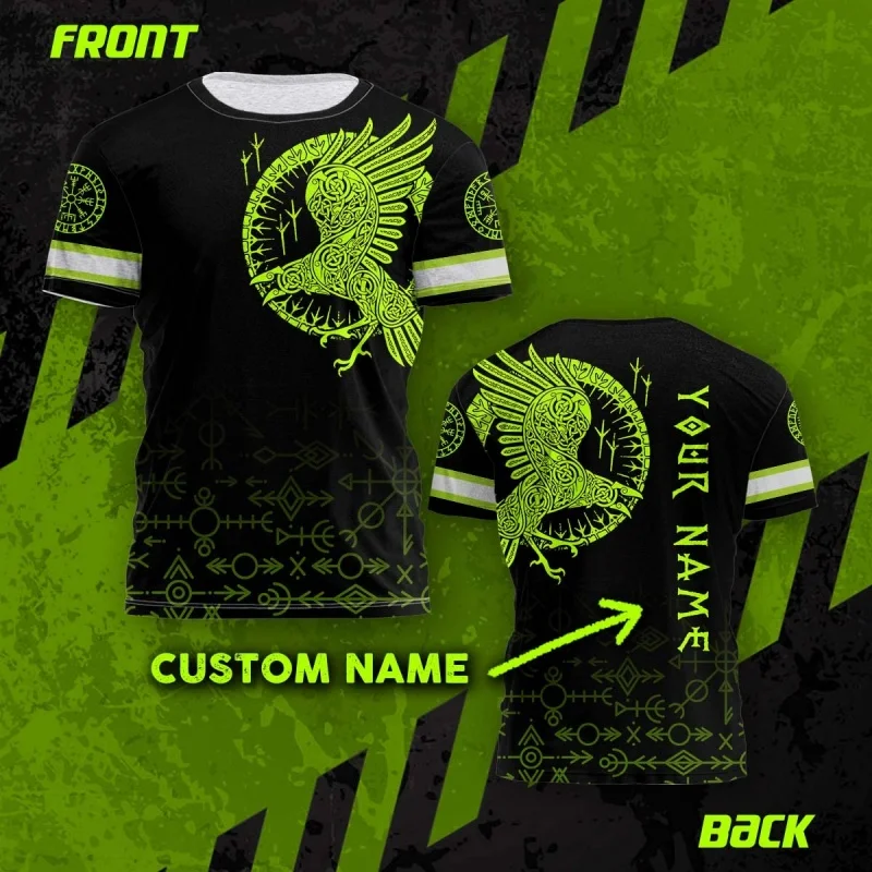 Polynesian Tribal Animal Pattern T Shirts For Men Summer Customized Name Tees Reflective Safety Workwear Short Sleeve Tops