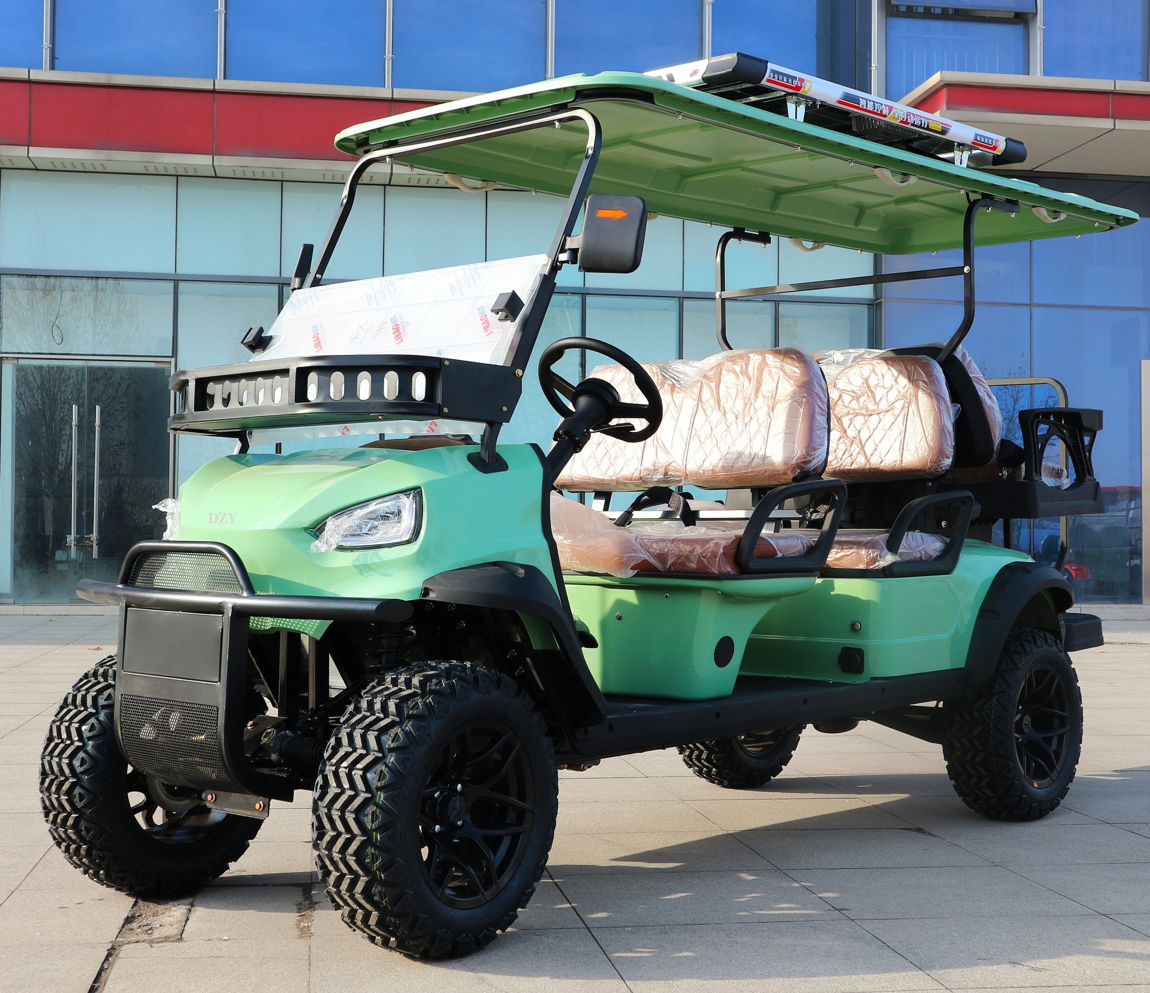 

2025 New Energy 6 Seater Customized 7.5kw AC Motor Lithium Ion Battery 30mph Lifted off Road Electric Golf Carts