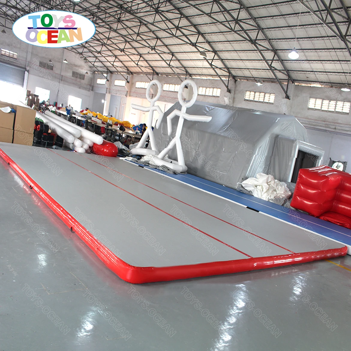 جديد Hot البيع 5m 6m 8m 10m 12m قطرة غرزة الجمباز الحصير تراجع Airtrack نفخ الهواء المسار #3