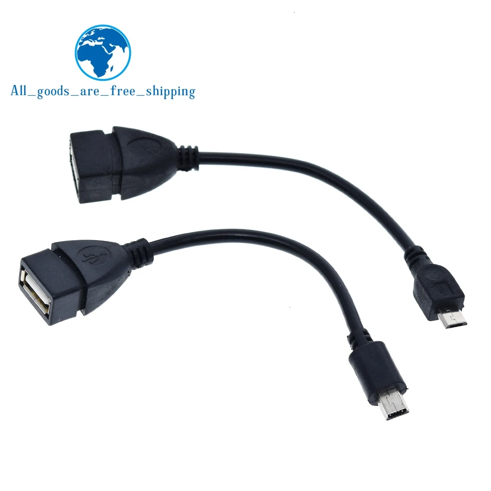 

TZT 2019 NEW Micro USB OTG Cable Data Transfer Micro USB Male to Female Adapter for Samsung HTC Android