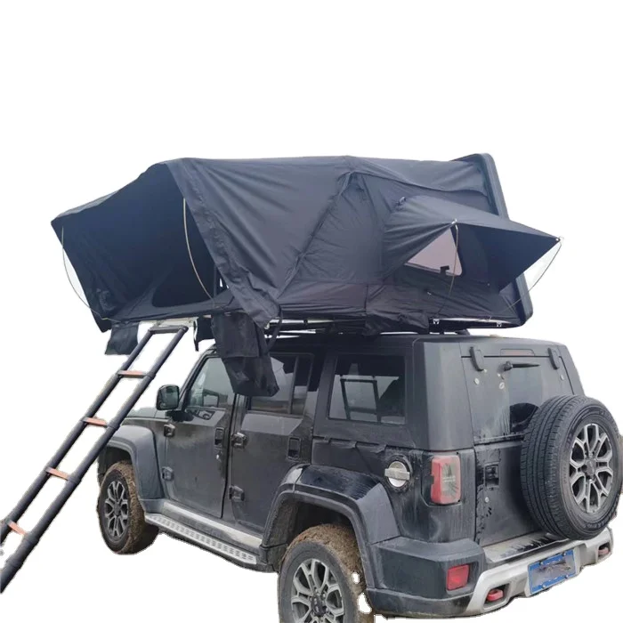 UV Resistant Waterproof 4 Person Roof Top Tent Car Rooftop Tent FRP Clamshell Hard Shell Top Roof Tent For 4x4 Camping Custom