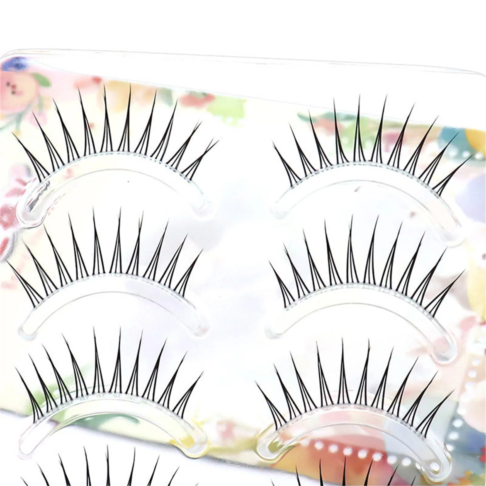 Devil Style False Eyelashes Manga cosplay lash strips Transparent Base Long Length Lashes for Daily party Dramatic Makeup
