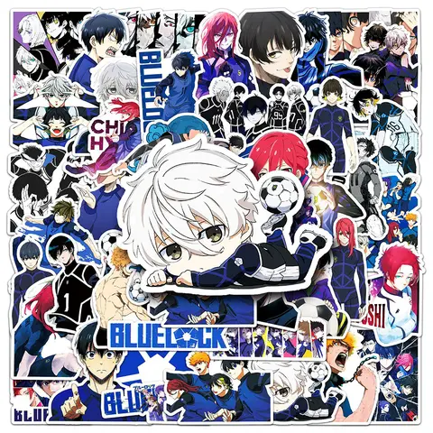 10/30/50pcs Blue Lock Japanese Anime Stickers Classic Manga Graffiti Decals Skateboard Laptop Phone Cool Cartoon Sticker Decor