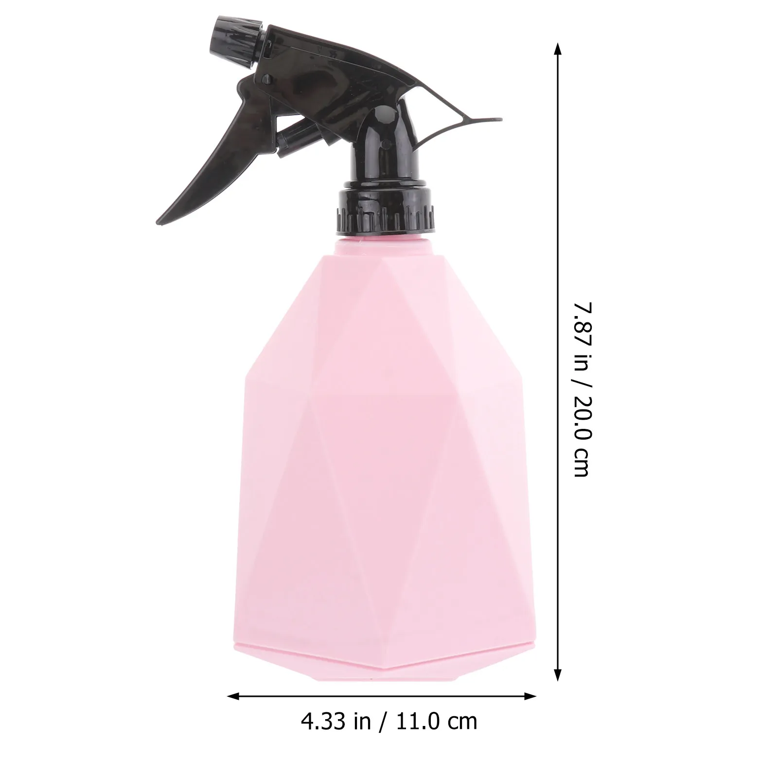 600ml Hand Press Spray Bottle Plastic Durable Comfortable Saving High Hardness Fine Mist for Small Plants Home