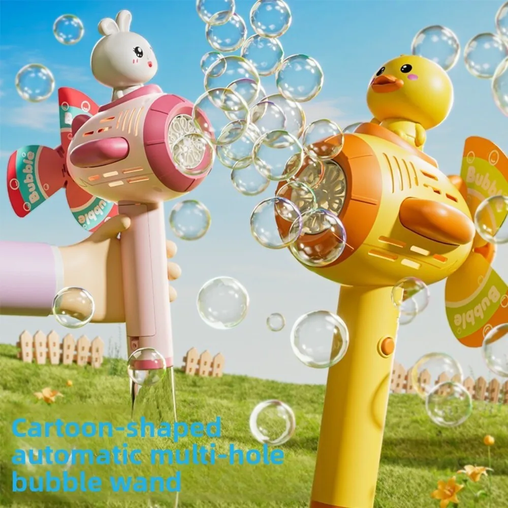 

Handheld Bubble Blowing Wand for Kids Outdoor Play Automatic Bubble Machine Windmill Submarine Toy for Children Party Favors