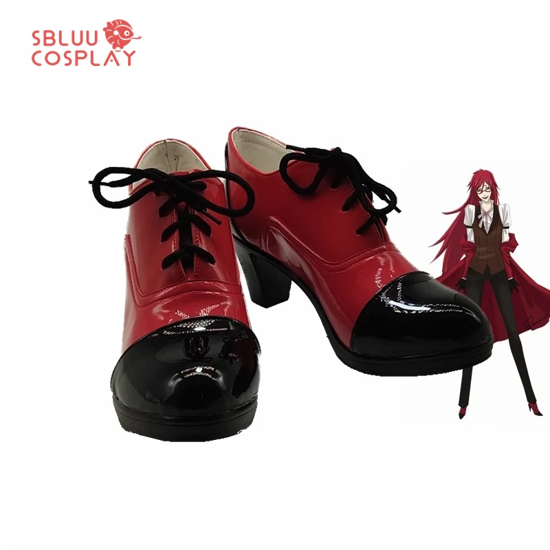 

SBluuCosplay Anime Black Butler Grell Sutcliff Cosplay Shoes Custom Made Boots