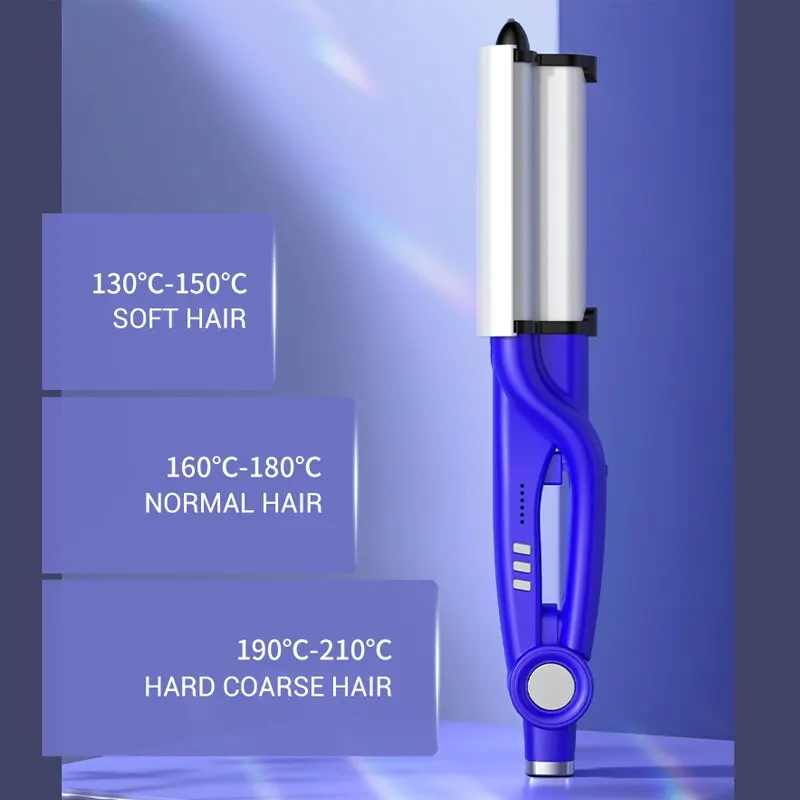 Portatile Vintage Waves Electric Hot Curling Iron Wand Hair Styling Tool per tutti i tipi di capelli uso domestico riccioli a spirale per la bellezza
