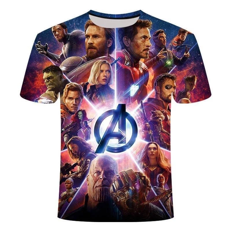 Super Hero Fashion Printed 3D T-shirt Speed Drying Sweat Absorbing Sport Comfortable FamilyMatching High Quality Y2K 2026