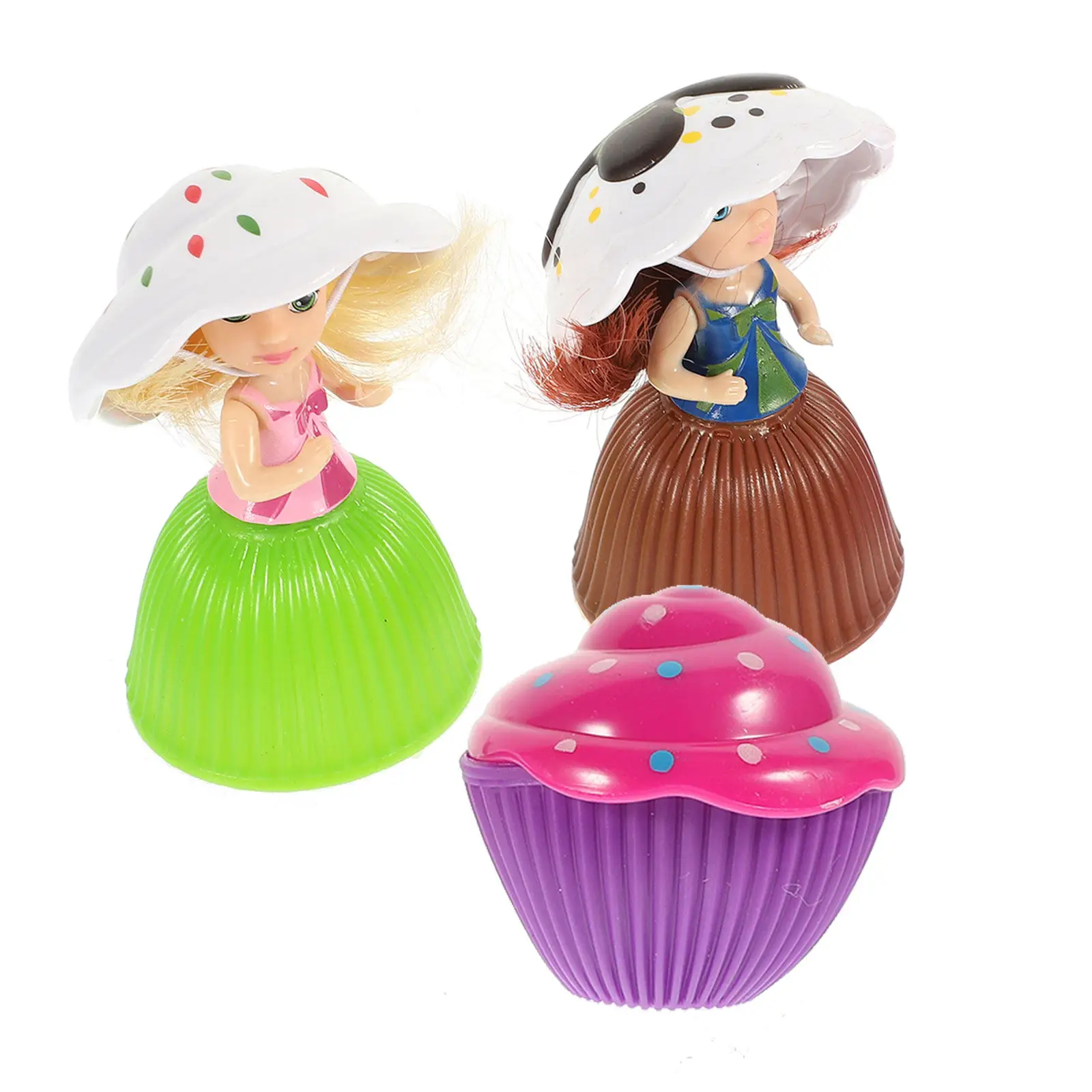 

3Pcs Mini Gift Set Beautifully Decorated Transformable Play for Girls Exciting Home Pretend Play