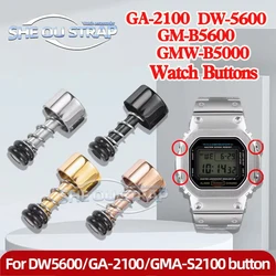 gwb5600 Rosegold Black silver Gold Stainless Steel Button Accessories For Casio G-shock GW-B5600 DW5600/GA-2100/ga2100 Watch Key