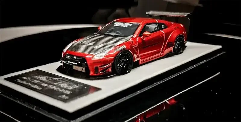 Qidian Model 1:64 GT-R R35 LB Carbon-Hood Limited299 نموذج سيارة من الراتنج