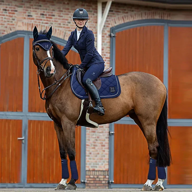 

Hello Horse Equestrian Three-piece Saddle Pad Horse Ears Horse Leggings Wear-resistant Non-slip Same Color Horses