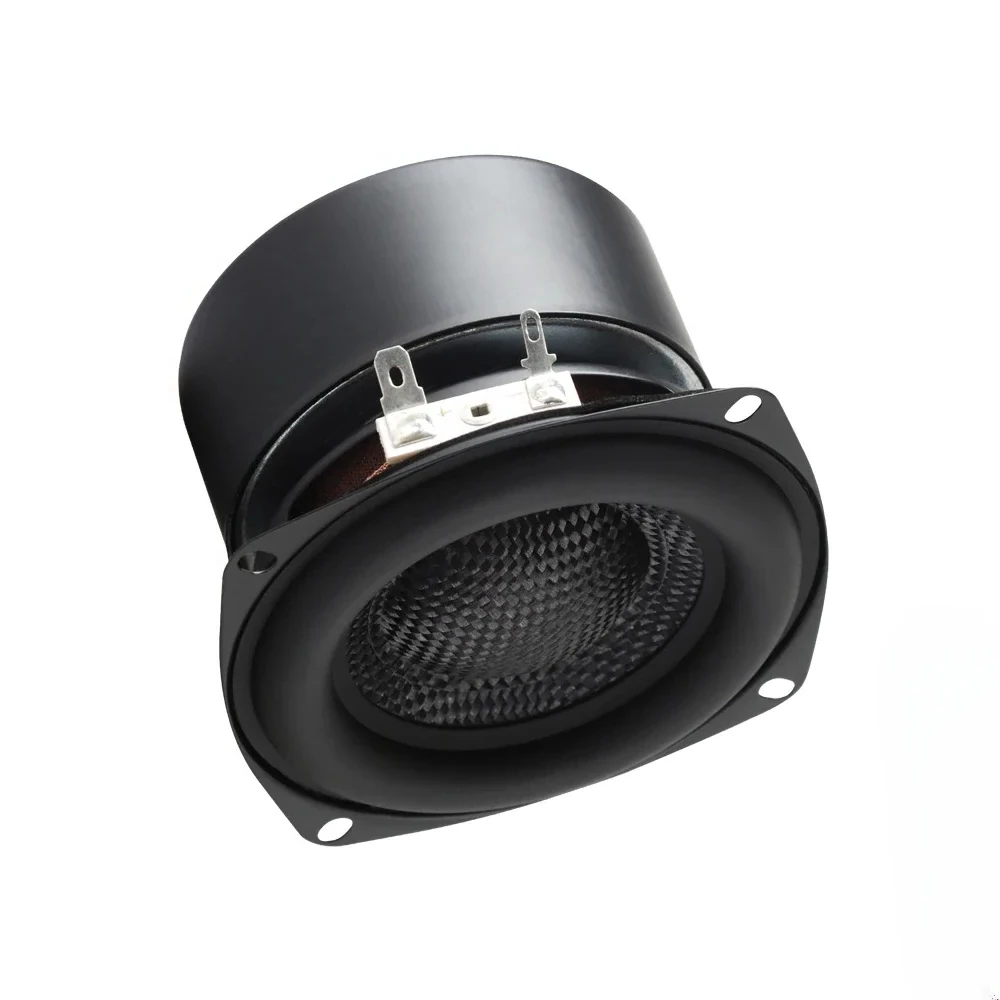 Audio Subwoofer 3.5 Inch 35W HiFi Speaker Bass Unit 4/8 Ohm Woofer Audio Speaker Home Theater DIY Fiberglass Braided Basin