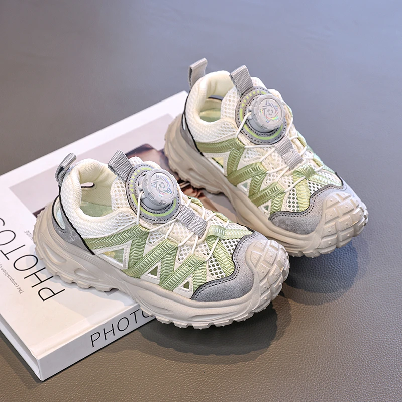 

Air Flow Mesh Kids Shoes Anti Slip Sole Outdoor Casual Walking Sneakers