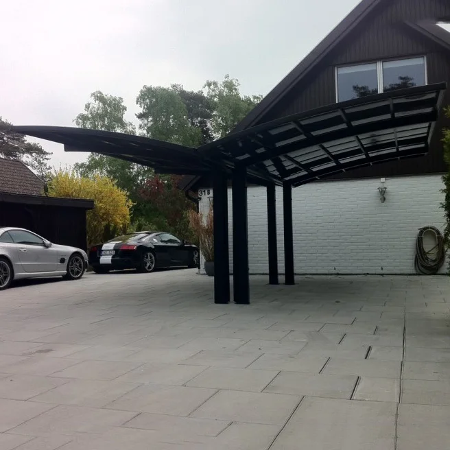 

Parking Easily Assembled Aluminum Gazebo Motorized Retractable Awning Pergola Carport Garage