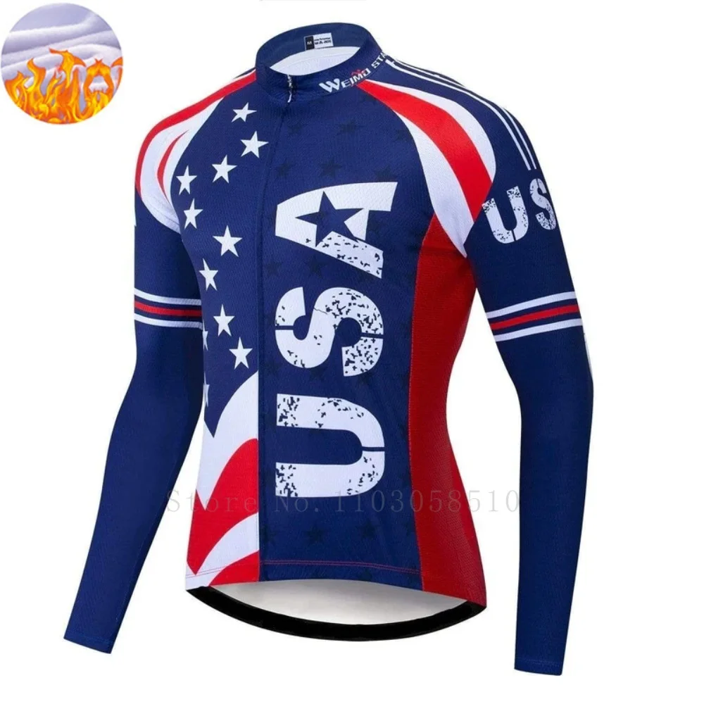 

Зимняя велосипедная куртка для мужчин, флисовое пальто для горного велосипеда/дорожного велосипеда, термоветрозащитный трикотаж, дышащая теплая ветровка 2025