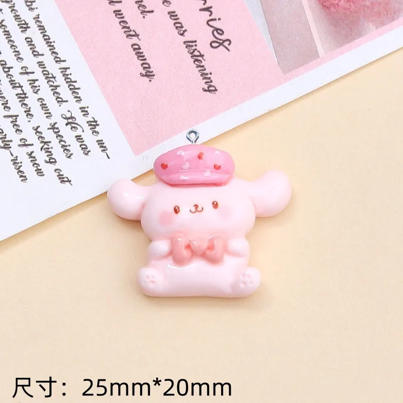 10Pcs Cartoon Character Animal Resin Charms Pendant For Earring Keychain Decoration DIY Jewelry Making Findings Accessories