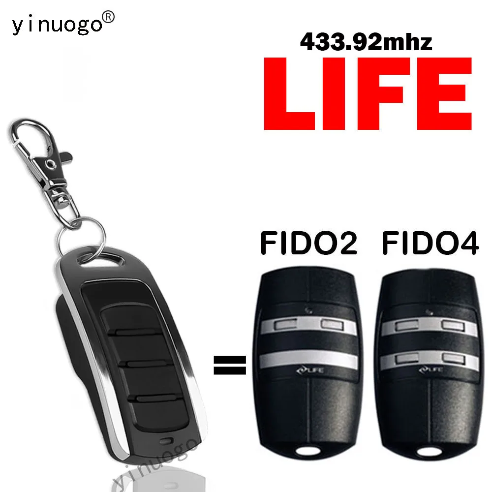 

New LIFE FIDO2 FIDO4 Remote Control 433.92mhz Rolling Code LIFE FIDO 2 4 Garage Door Remote Control Gate Opener Transmitter Key